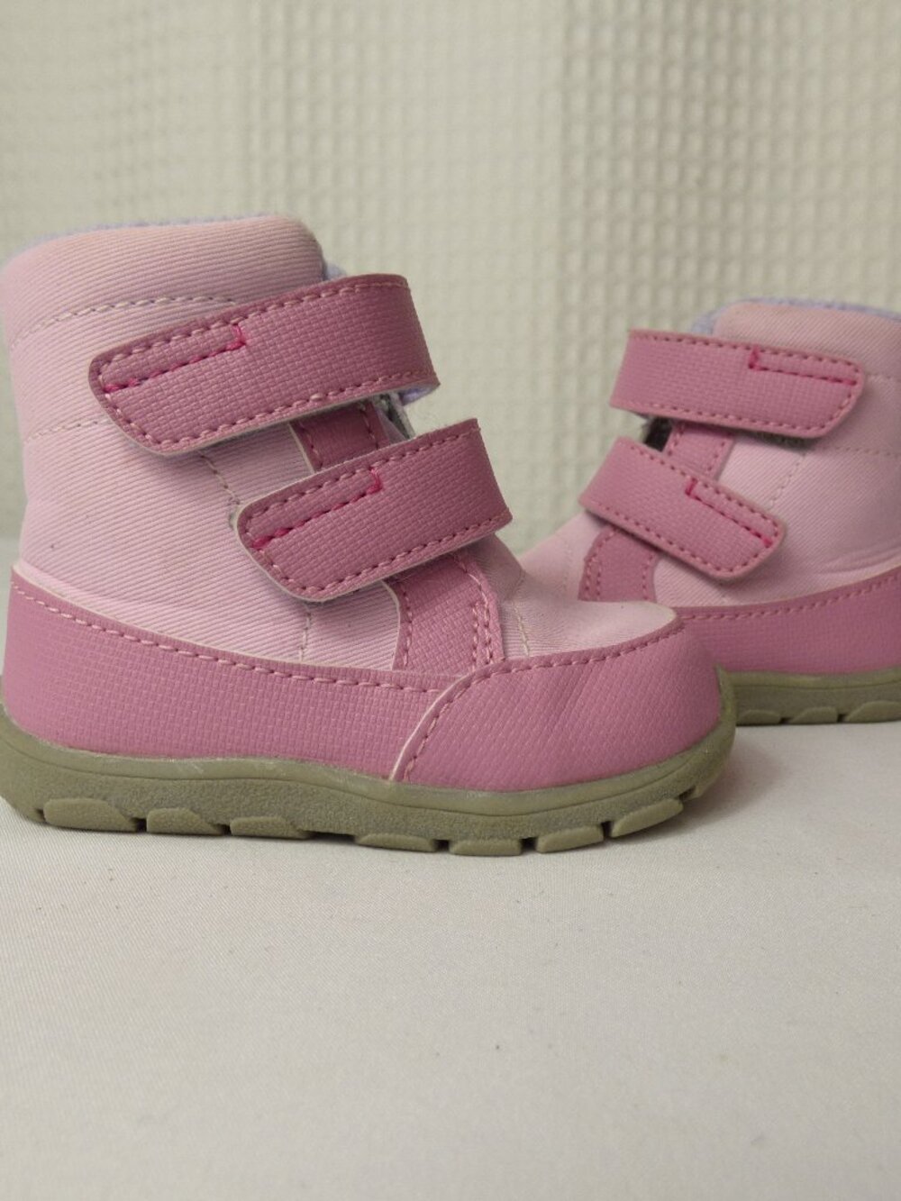See Kai Run Insulated Pink Toddler Girls Boots with Velcro Straps, Size 4